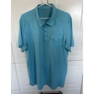Oakley Mens Bright Blue Golf Polo size XL regular fit short sleeve casual